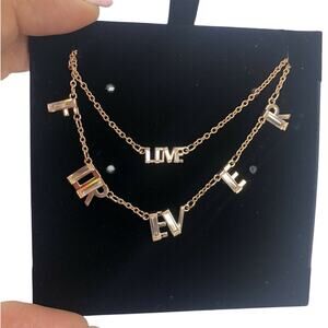 Swarovski Duo Forever & Love Necklace Set